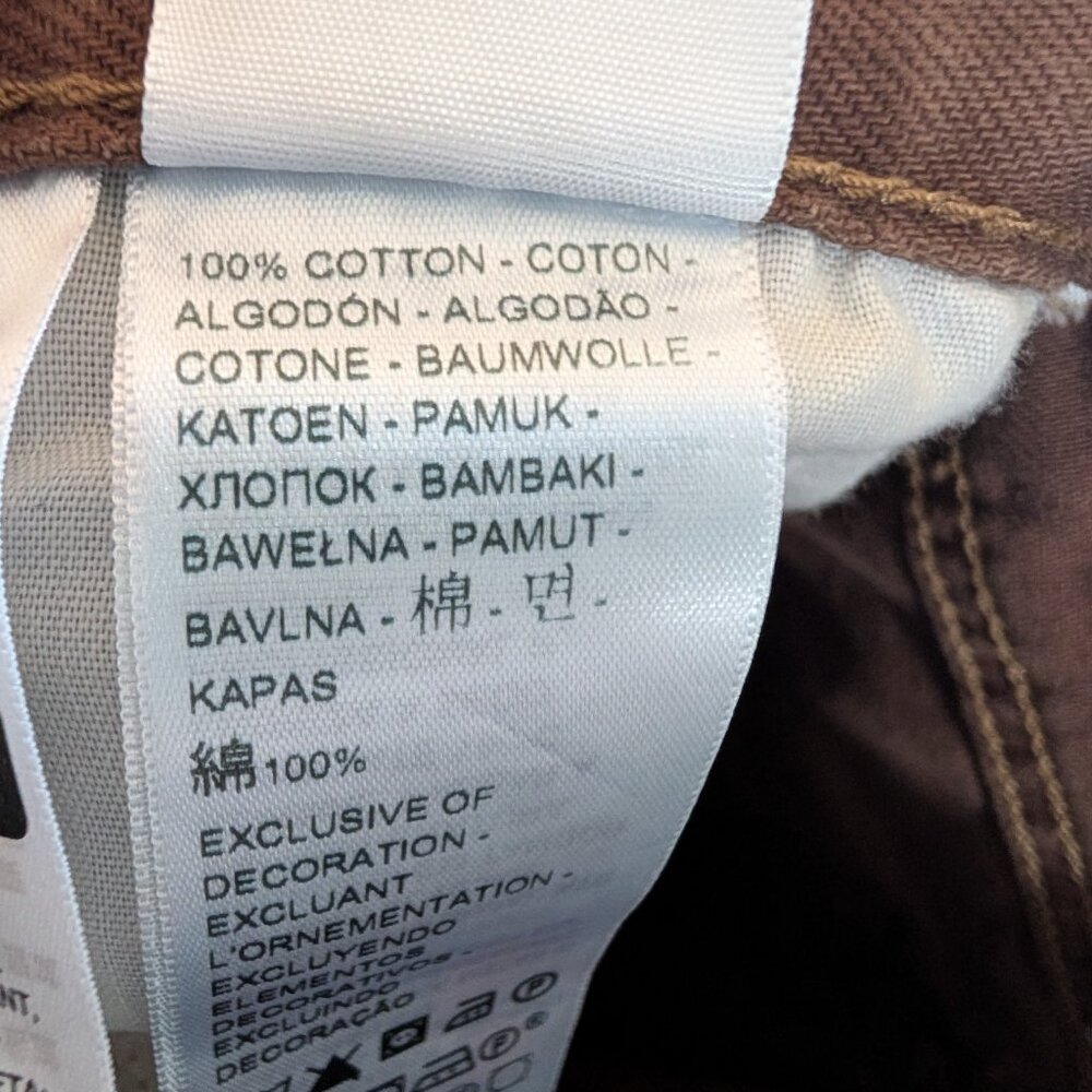 NWT Levi’s 70s Movin’ On Flare Jeans Chocolate Brown High Rise Retro Size 24/32 - Picture 12 of 12